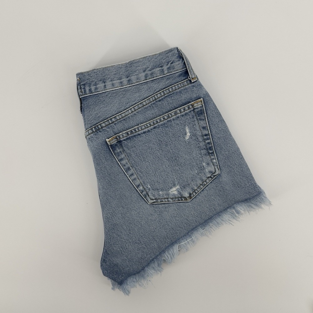 Agolde Parker Vintage Cut Off Shorts Swappeet Distressed High Rise 29 Rigid Boho - Picture 12 of 12
